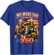 250 Years American Anniversary Funny 4th of July Bootleg T-Shirt - T-Shirt | Royal