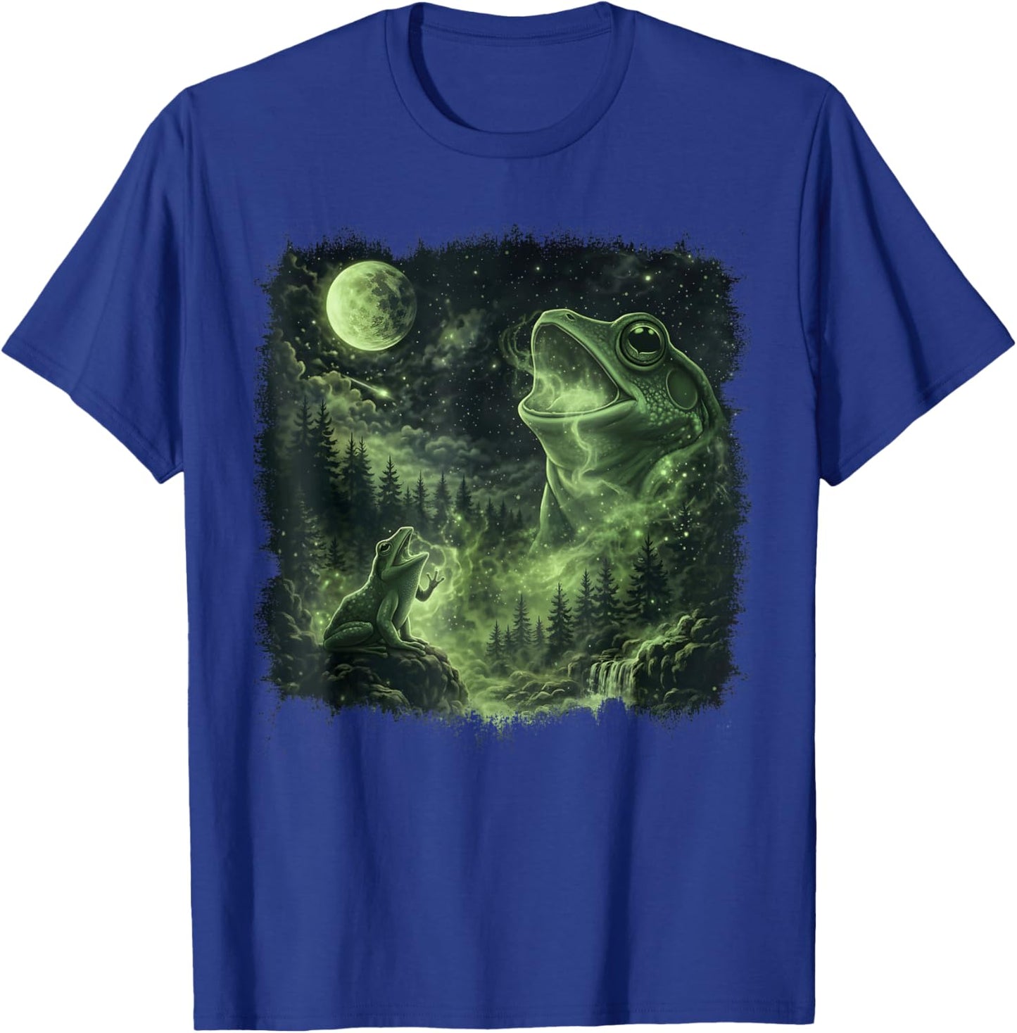 Frog Howling at The Moon T-Shirt - T-Shirt | Royal