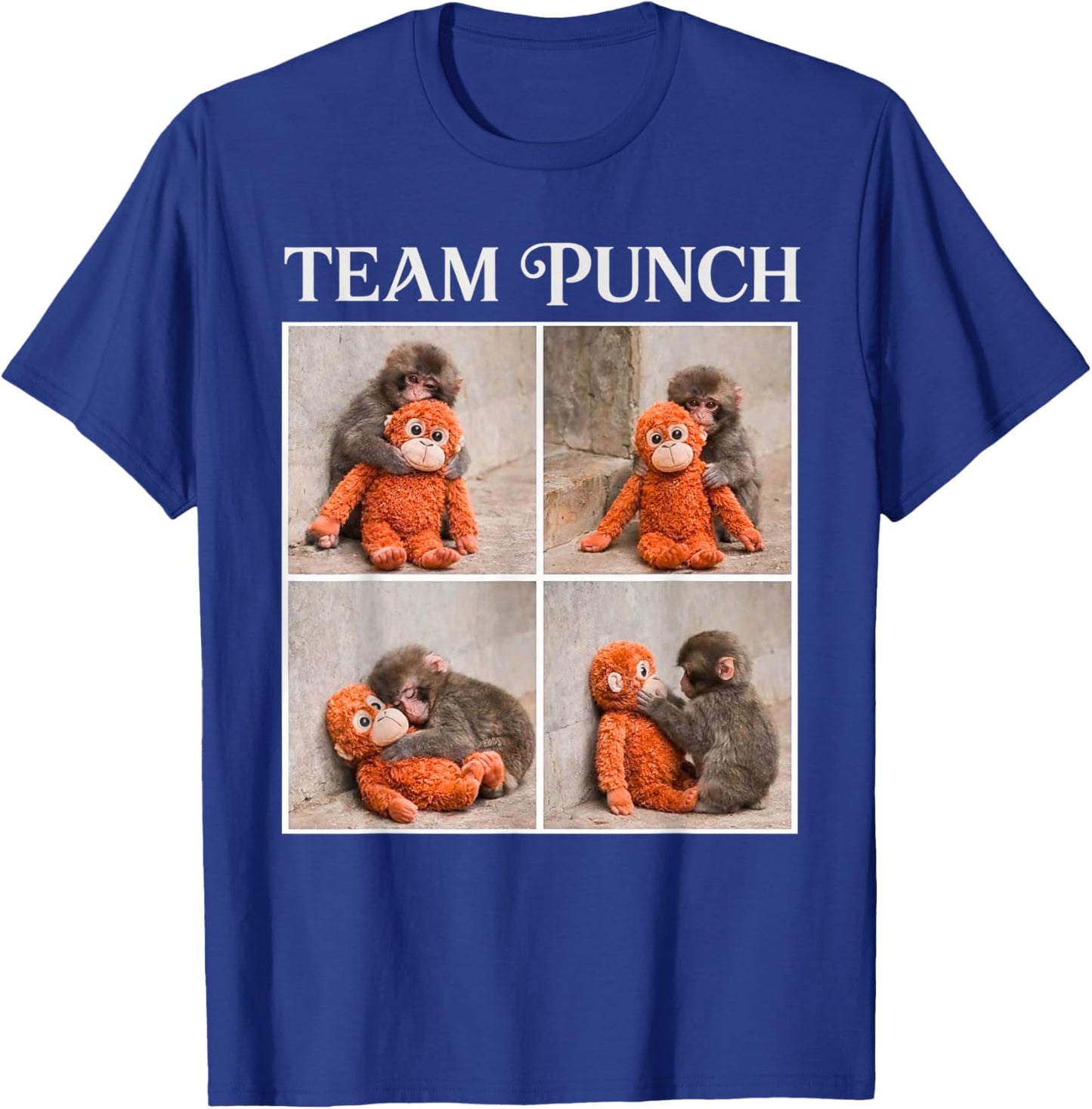 Cute Baby Monkey Team Punch T-Shirt - T-Shirt | Royal
