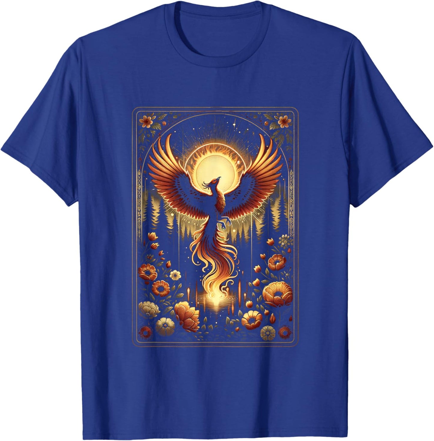 Phoenix Tarot Card Phoenix Bird Fantasy Gifts For Lovers T-Shirt - T-Shirt | Royal