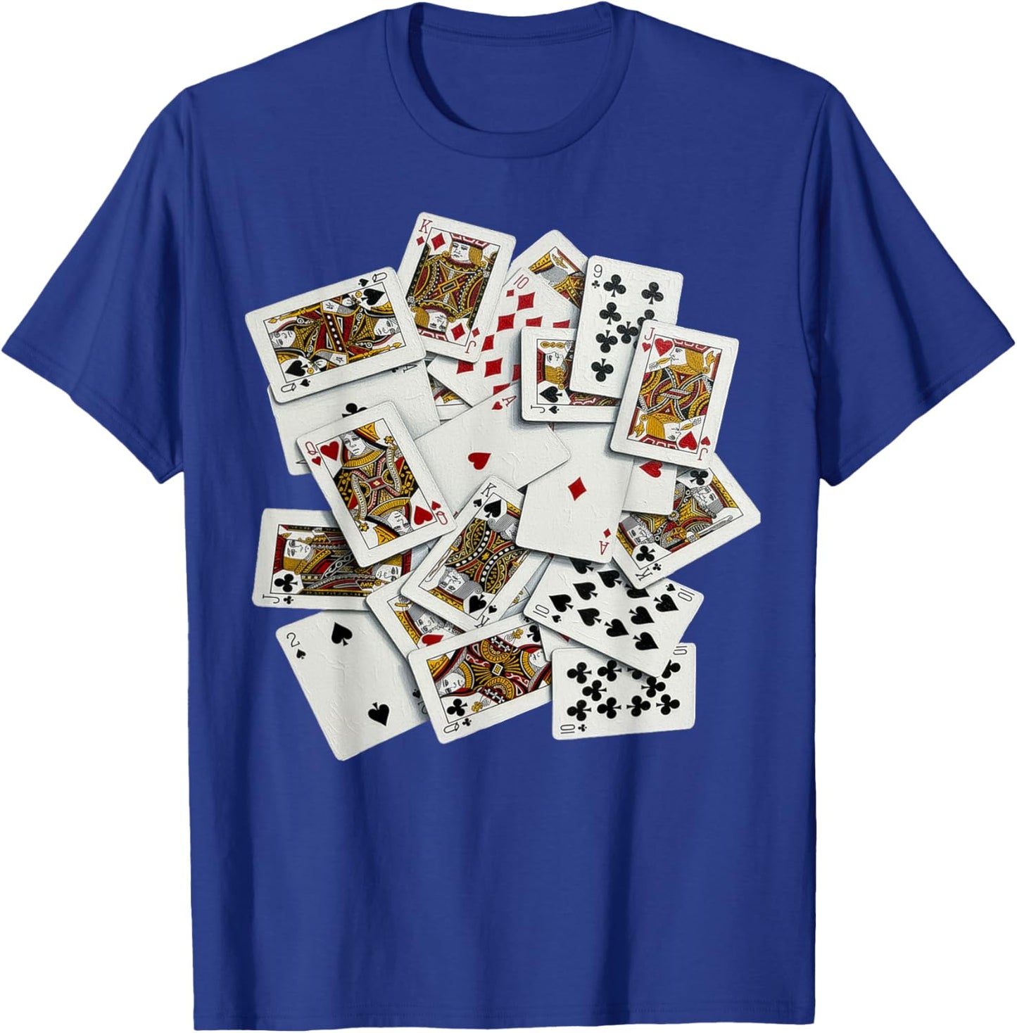 Painted Playing Cards for Card Game Players T-Shirt - T-Shirt | Royal