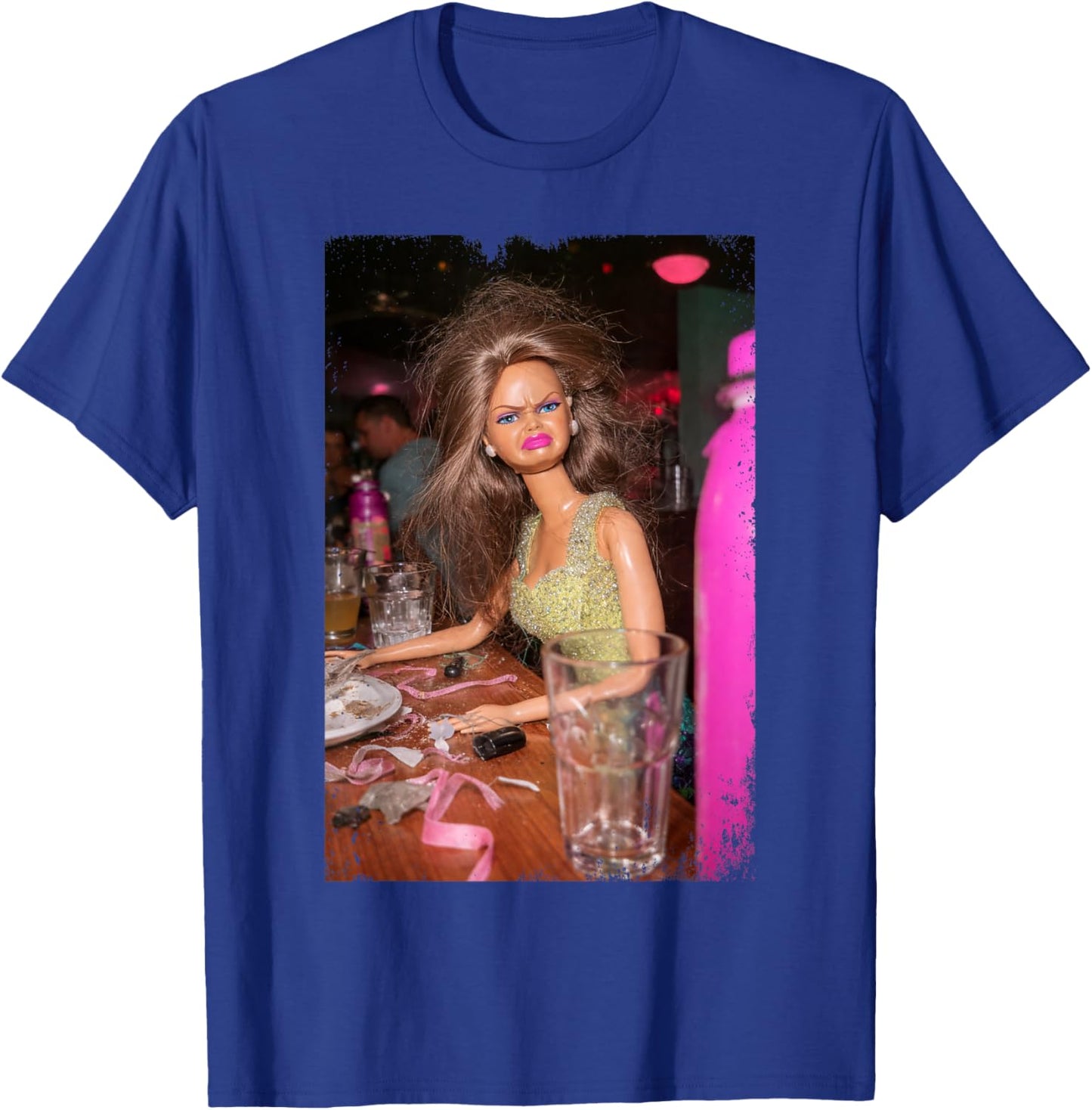 Funny Doll Face Meme Expression Hilarious Sarcastic T-Shirt - T-Shirt | Royal