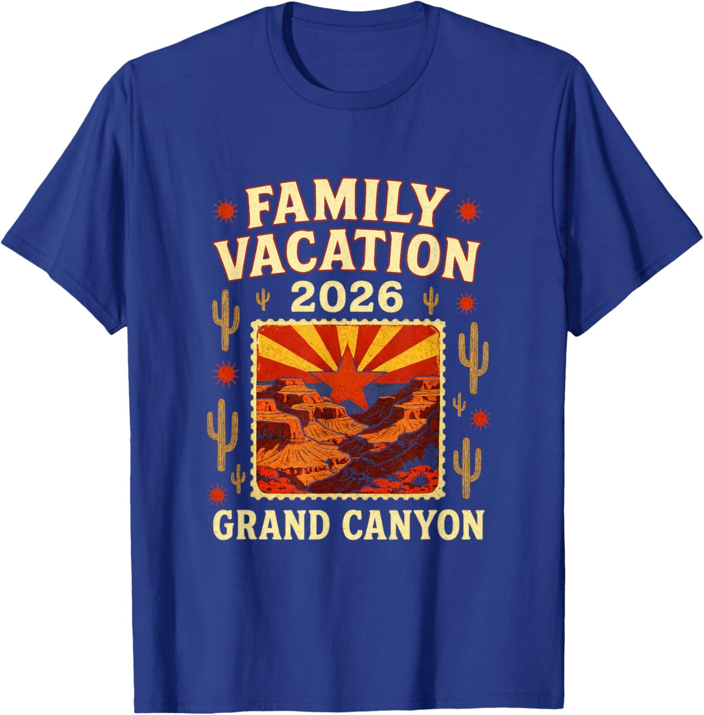 Family Vacation - Grand Canyon 2026 Nostalgia T-Shirt - T-Shirt | Royal