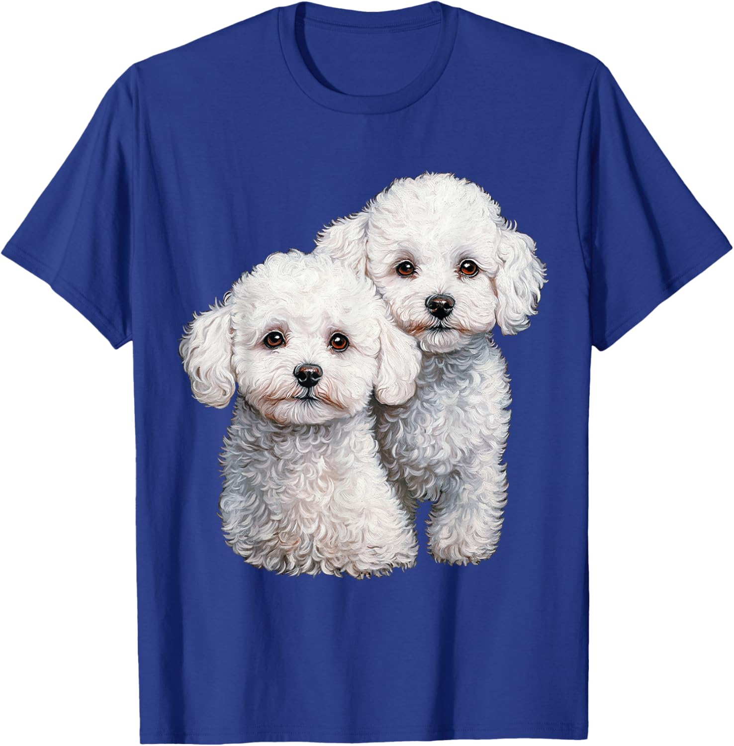 Bichon Frise Dog Graphic Pet Illustration Bichon Frise T-Shirt - T-Shirt | Royal