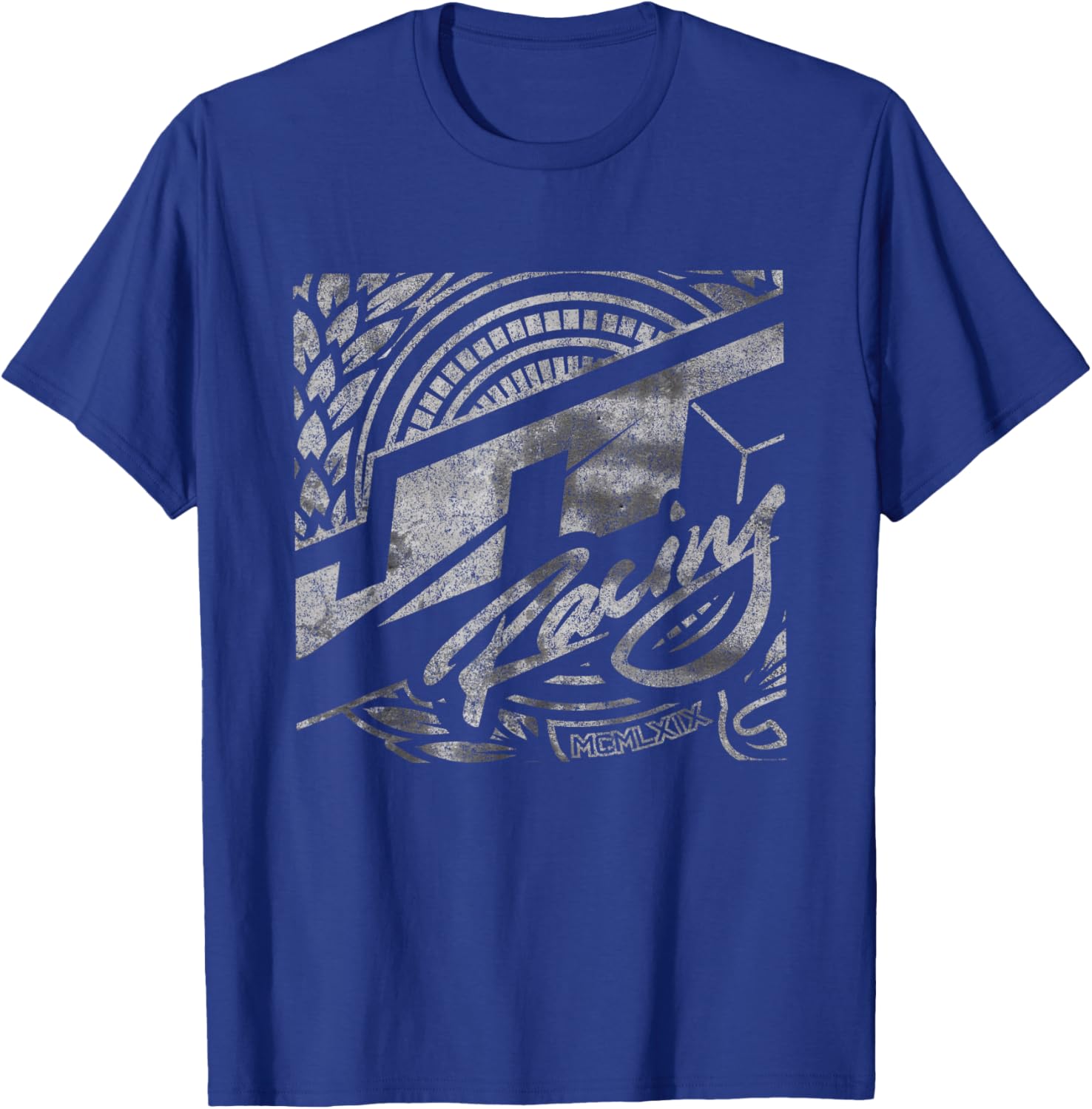 JT Racing 1969 Silver Logo T-Shirt - T-Shirt | Royal