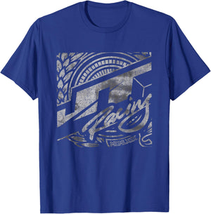 JT Racing 1969 Silver Logo T-Shirt - T-Shirt | Royal