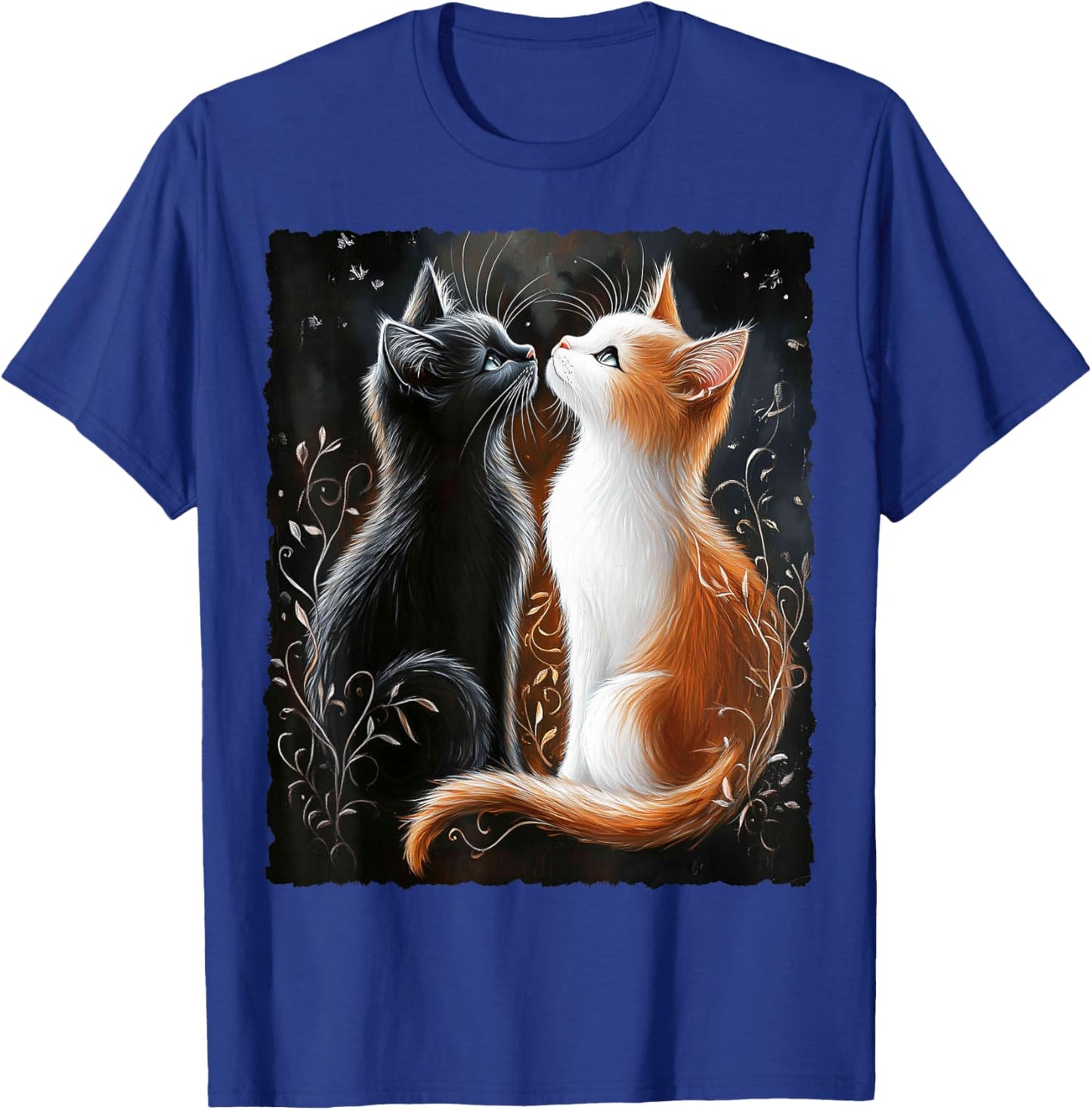 Cute Magical Cat Kitten Fantasy Art Design T-Shirt - T-Shirt | Royal