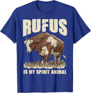 Rufus The Bull Rufus is My Spirit Animal Women T-Shirt - T-Shirt | Royal