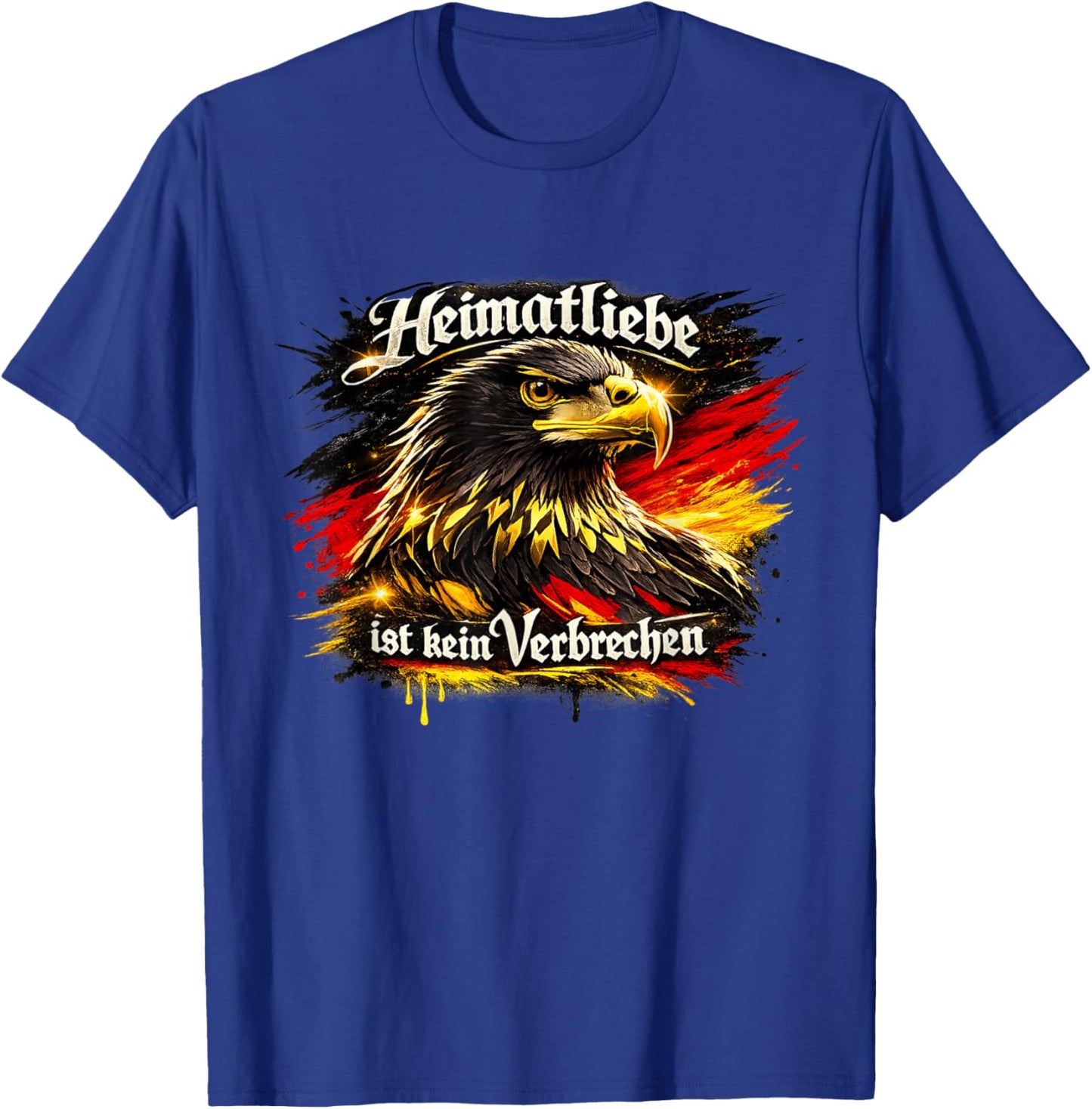Heimatliebe ist kein Verbrechen - Adler Schwarz Rot Gold T-Shirt - T-Shirt | Royal