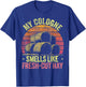Fresh-Cut Hay Season Farmer T-Shirt - T-Shirt | Royal