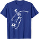 Funny Skeleton Playing Soccer, Halloween Soccer Boys Girls T-Shirt - T-Shirt | Royal