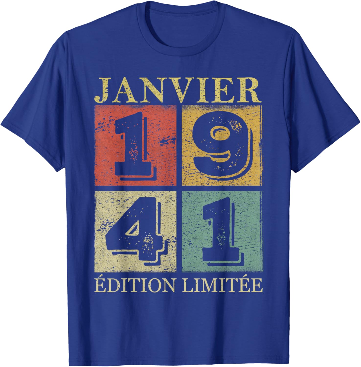January 1941 85 Years Birthday Gift Man January 1941 T-Shirt - T-Shirt | Royal