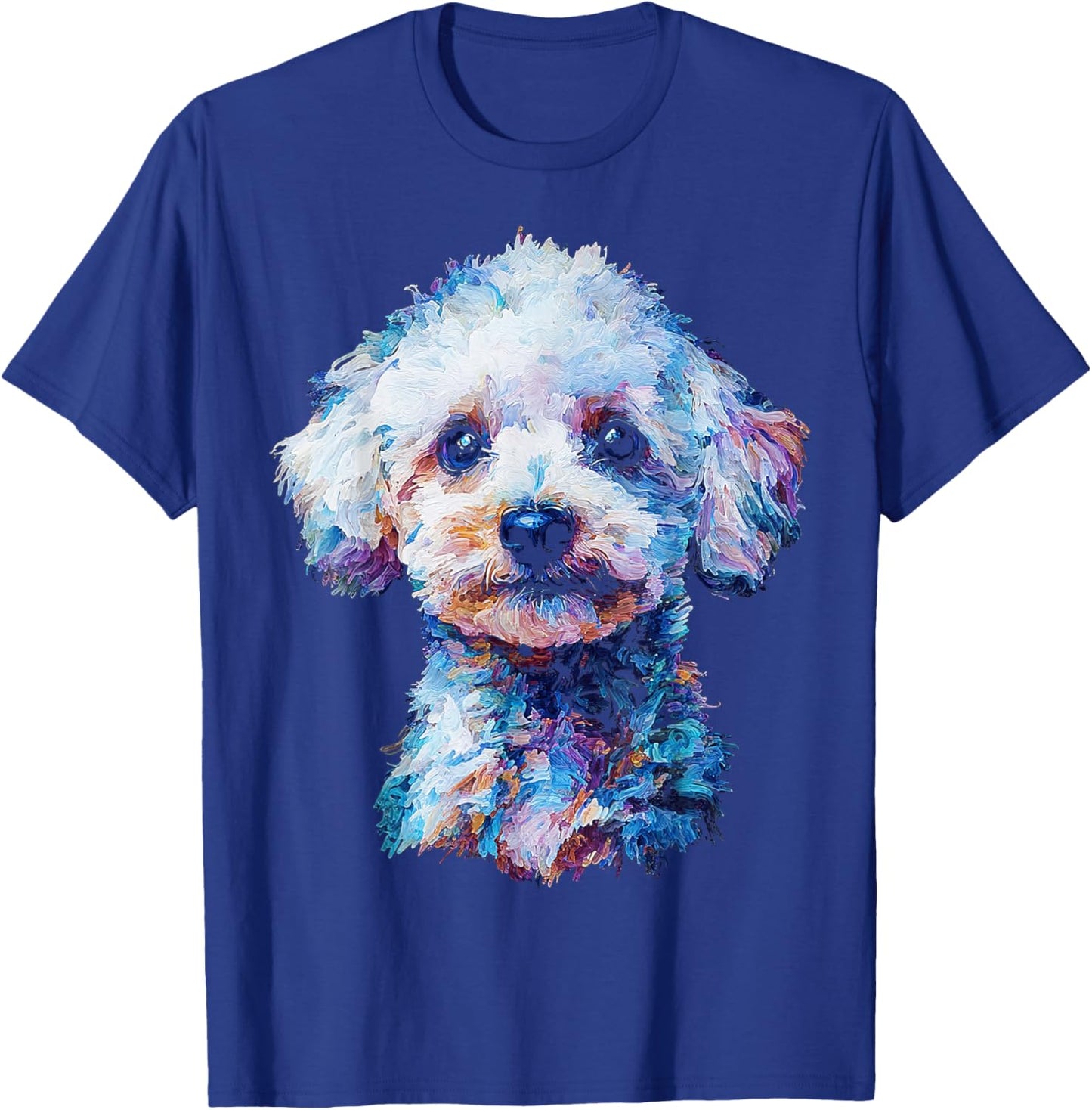 Maltipoo Dog Motif Pet Art Blue Eyes Maltipoo T-Shirt - T-Shirt | Royal