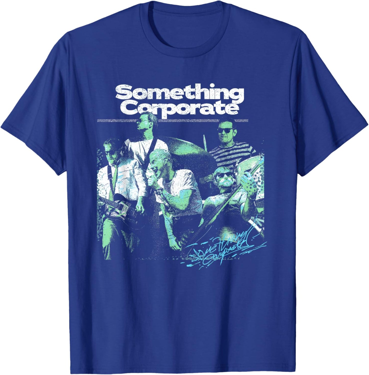 Something Corporate - Band Photo T-Shirt - T-Shirt | Royal