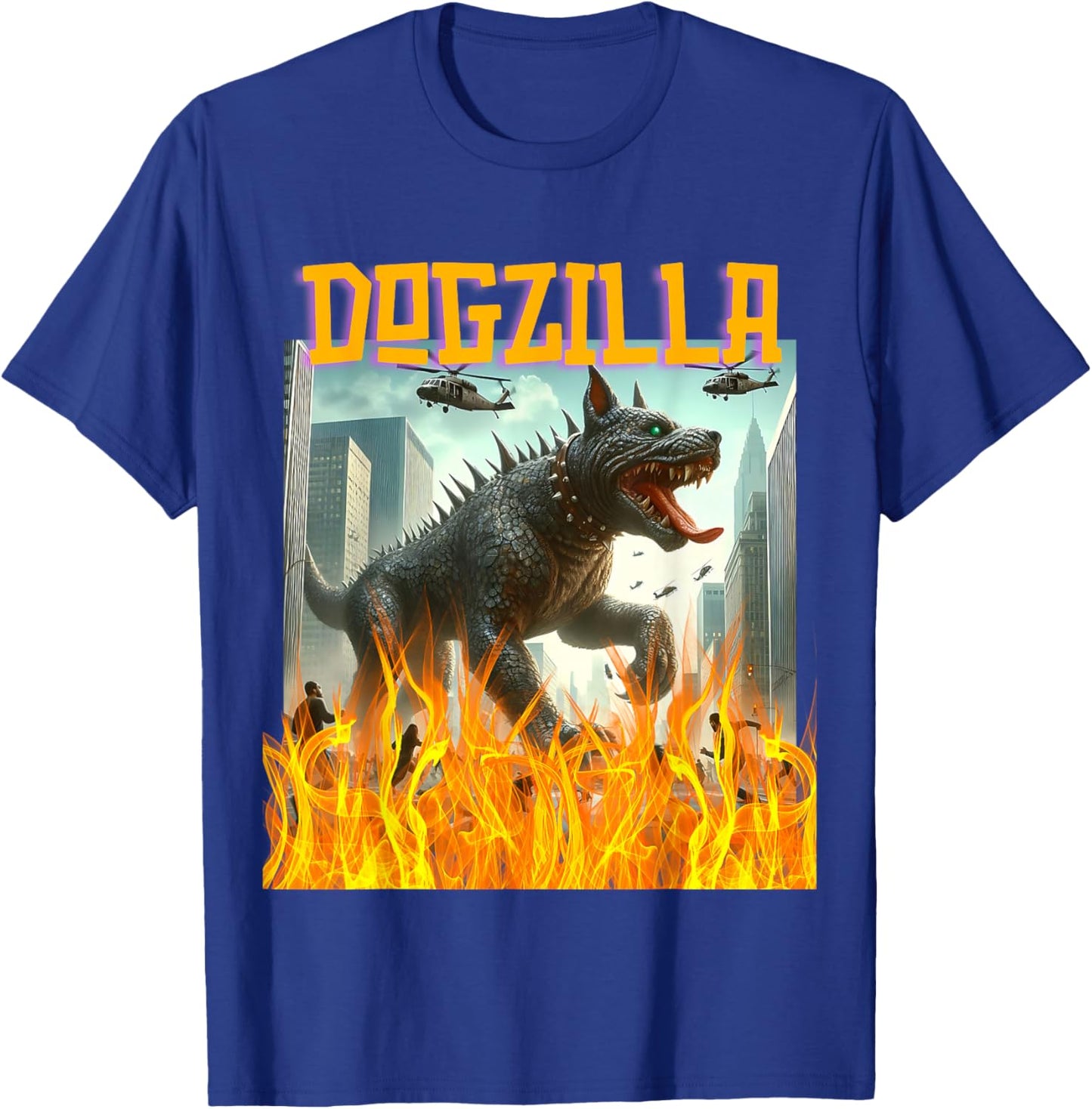 Dogs Dogzilla Movie T-Shirt - T-Shirt | Royal