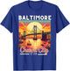 Vintage Baltimore Maryland Charm City Trip retro skyline men T-Shirt - T-Shirt | Royal