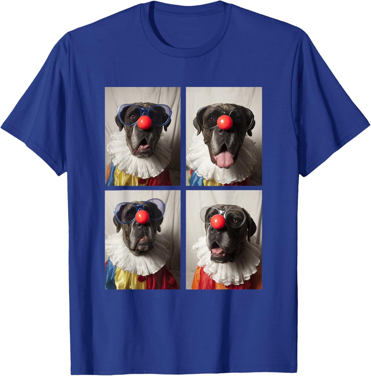 Cane Corso with Sunglasses Clown Animals Halloween Dogs T-Shirt - T-Shirt | Royal