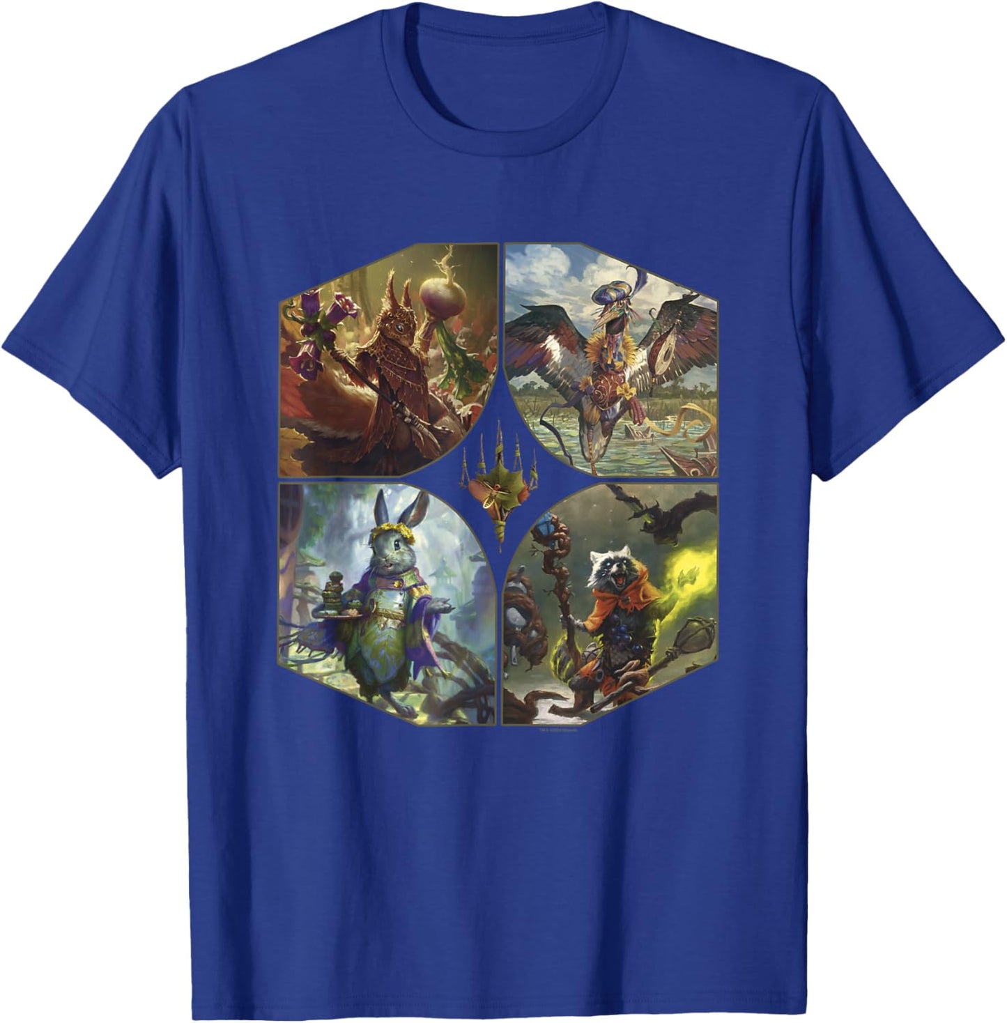 Magic: The Gathering Deck Commanders Portrait Vintage T-Shirt - T-Shirt | Royal