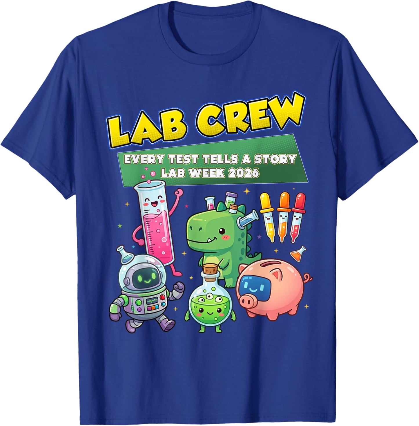Lab Crew Lab Week 2026 Medical Laboratory Technician Team T-Shirt - T-Shirt | Royal