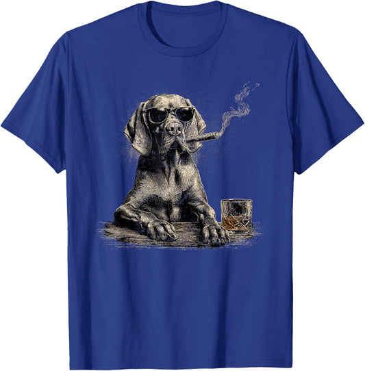 Vizsla Dad Dog Sunglasses Father's Day Family T-Shirt - T-Shirt | Royal