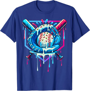 Baseball Respect The Drip Boys Baseball T-Shirt - T-Shirt | Royal