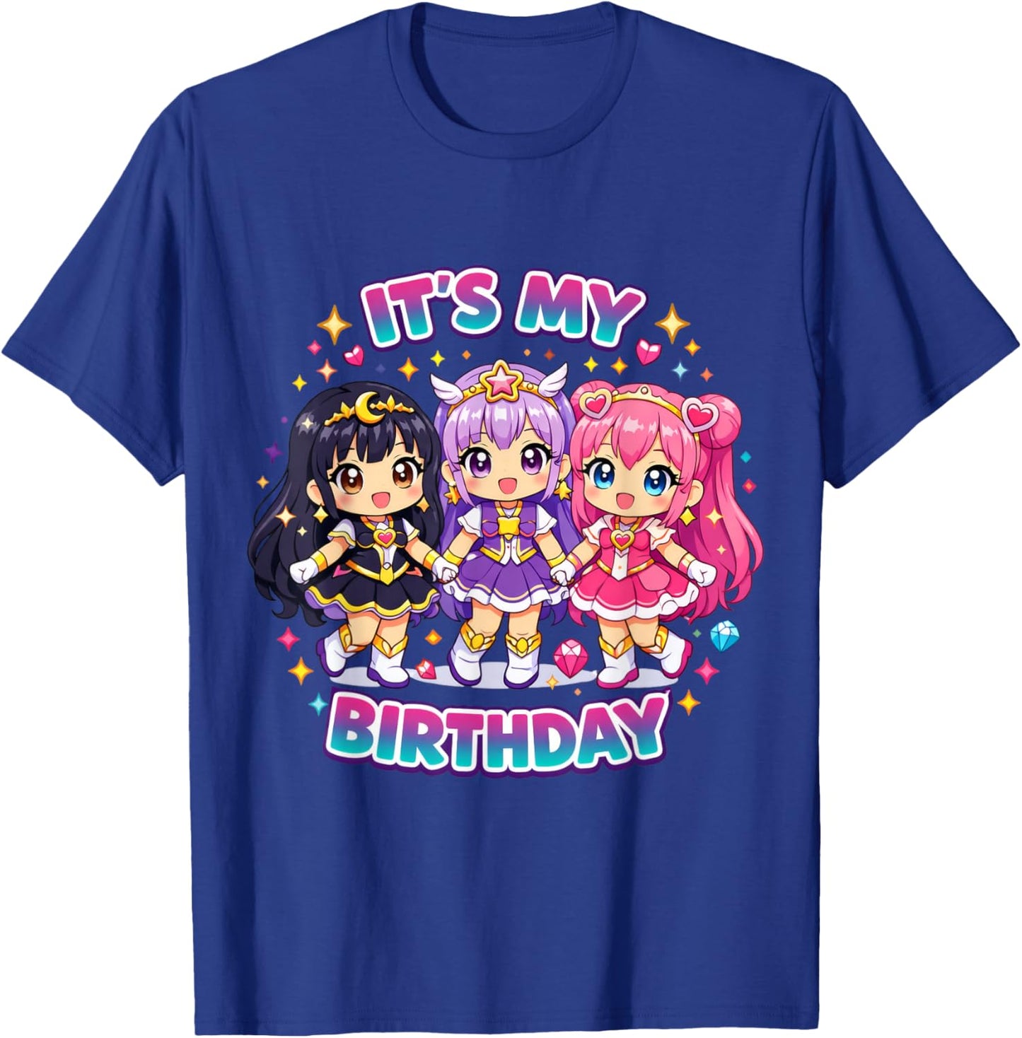 It's My Birthday - Cute Birthday Girl Kpop Chibi T-Shirt - T-Shirt | Royal