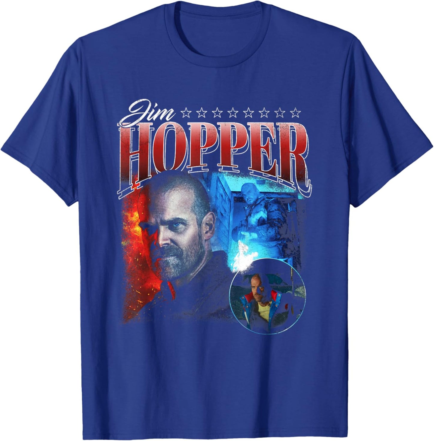 Stranger Things Jim Hopper Homage T-Shirt - T-Shirt | Royal