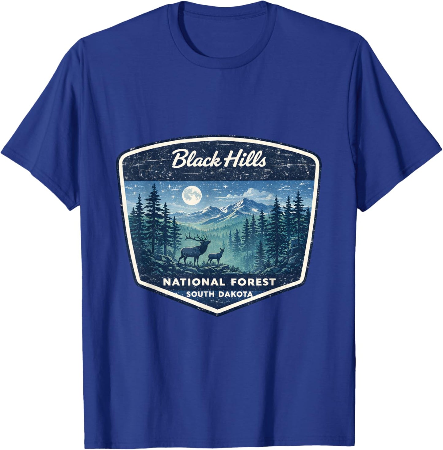 Black Hills National Forest South Dakota Nature Wildlife T-Shirt - T-Shirt | Royal