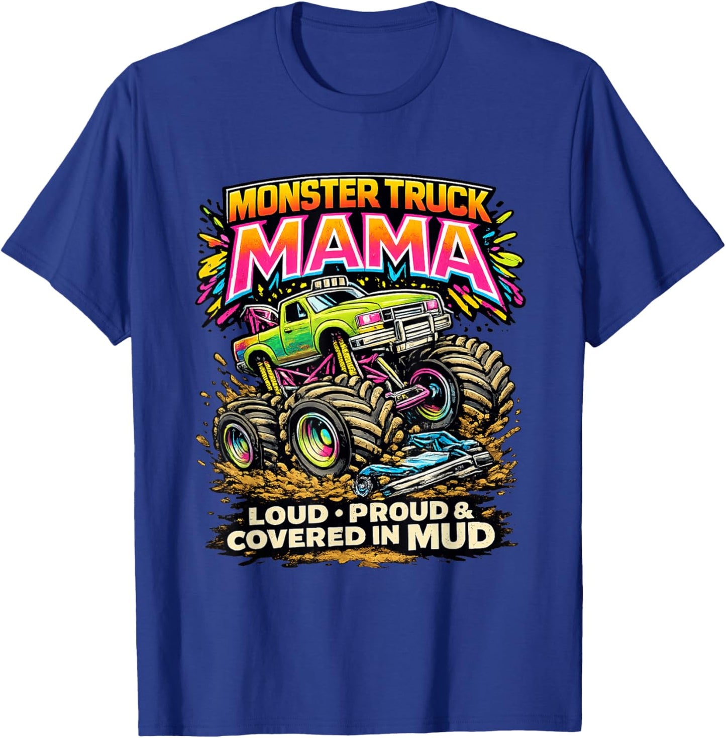 Monster Trucks Matching Family Outfits Motorsports Offroad T-Shirt - T-Shirt | Royal