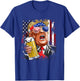 Donald Trump Drinking Beer Merica Trump 4th Of July US Flag T-Shirt - T-Shirt | Royal