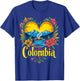 Colombia Coffee Mountains Heart T-Shirt - T-Shirt | Royal