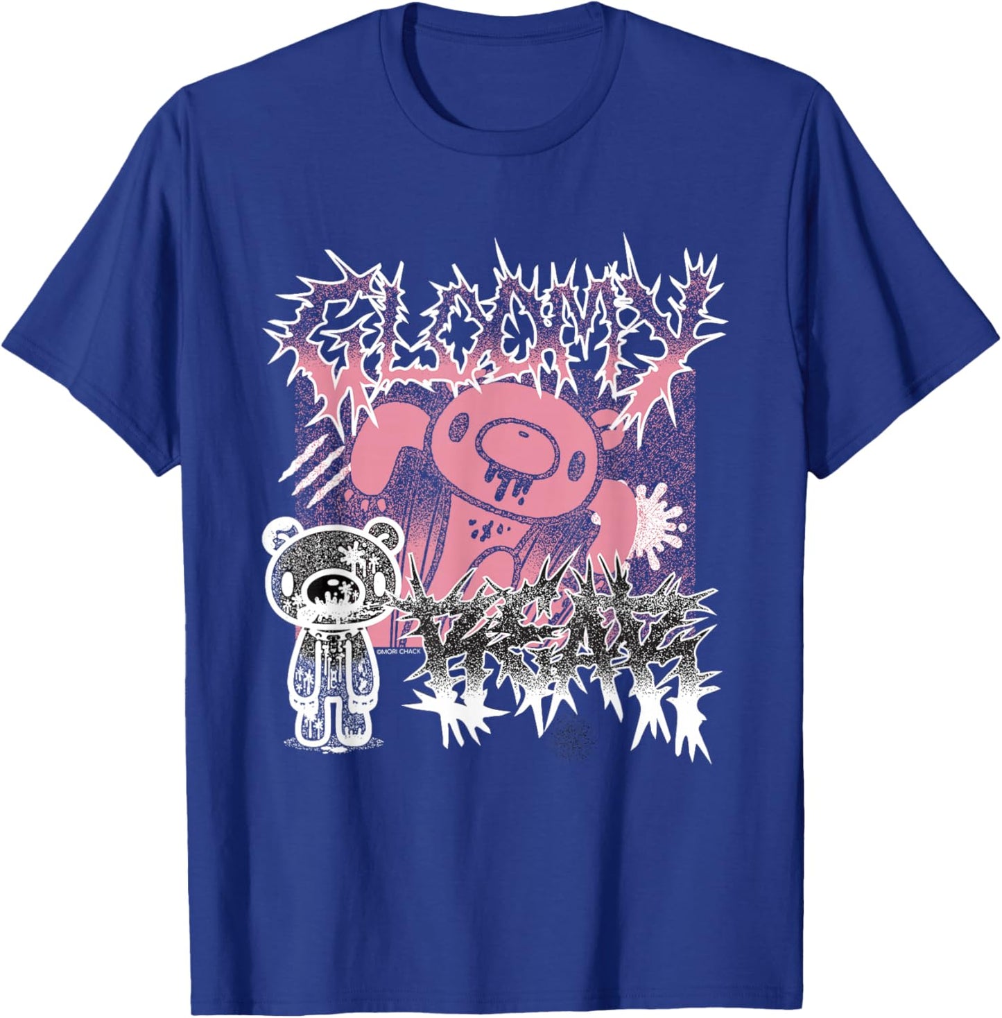 Gloomy Bear The Naughty Grizzly Metal Band Text Anime Manga T-Shirt - T-Shirt | Royal