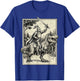 Knight Riding Dinosaur T-Rex Renaissance T-Shirt - T-Shirt | Royal