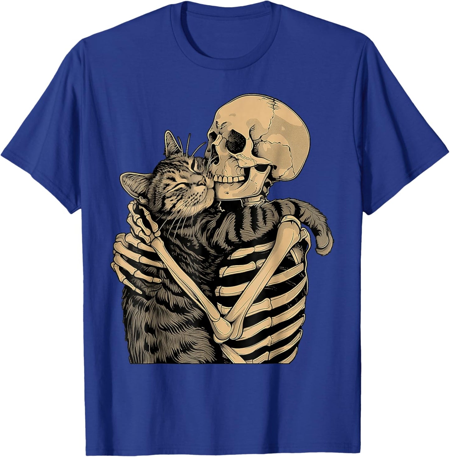 Black cat Halloween cat Pumpkin Boho Floral Fall Spooky cat T-Shirt - T-Shirt | Royal