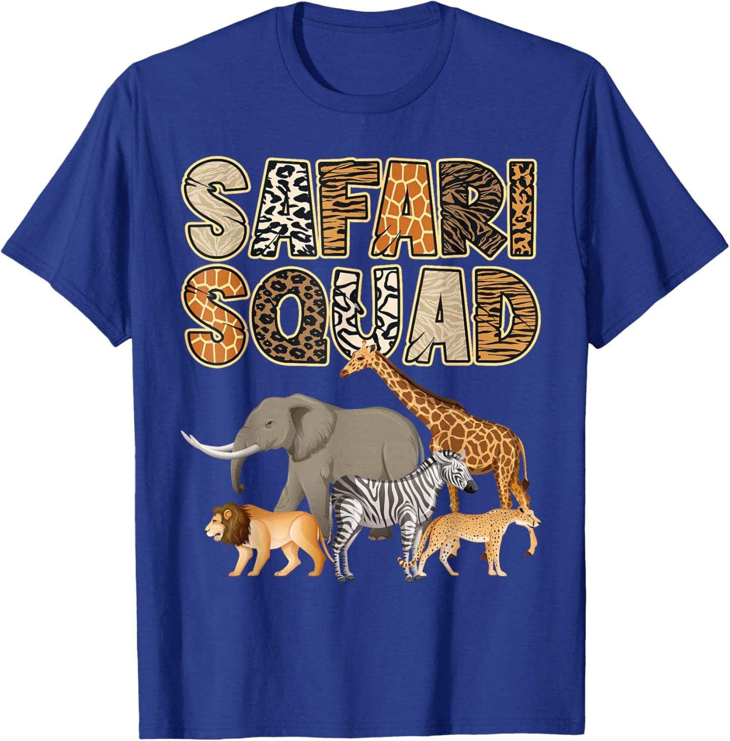 African Safari Zoo - Safari Squad Funny Animal Zoo Lovers T-Shirt - T-Shirt | Royal