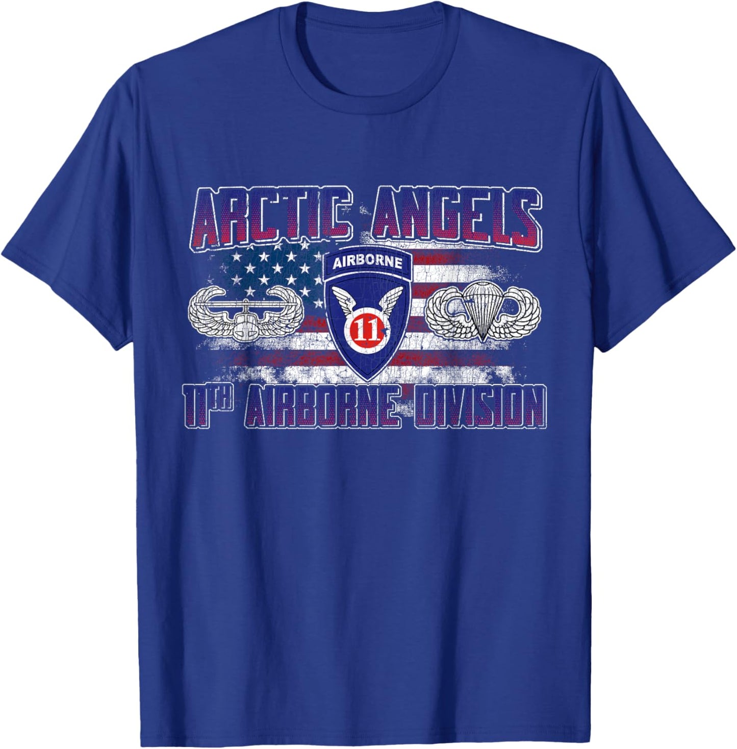 11th Airborne Division Arctic Angel Veteran Vintage Gifts T-Shirt - T-Shirt | Royal