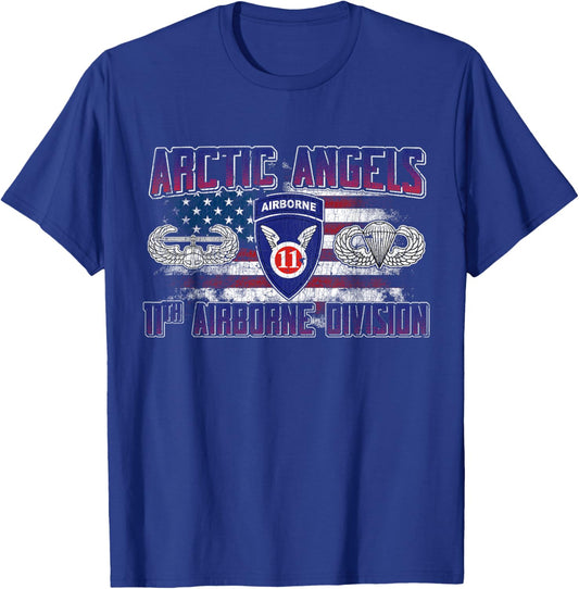 11th Airborne Division Arctic Angel Veteran Vintage Gifts T-Shirt - T-Shirt | Royal