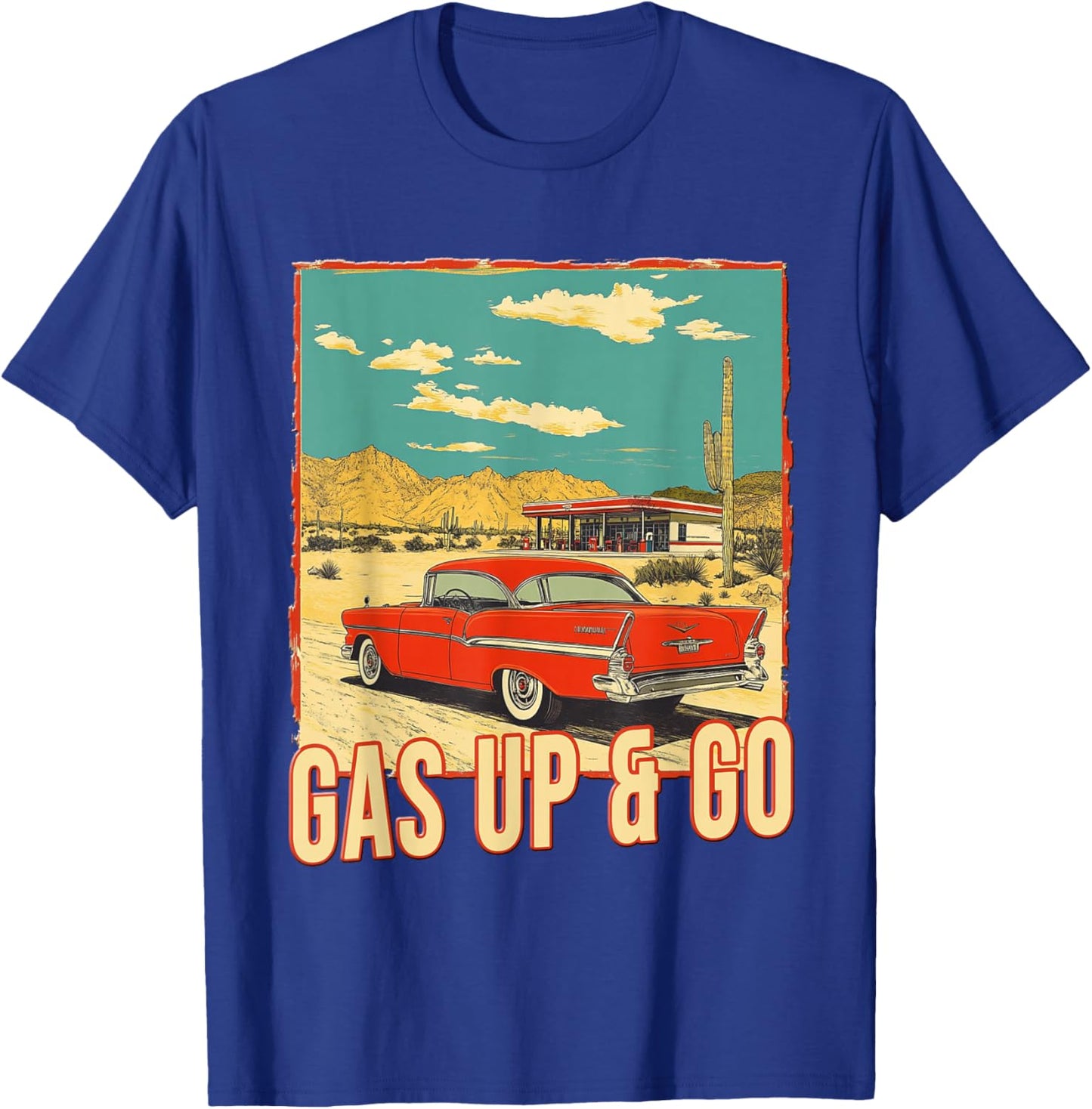Route 66 Centennial Mother Road 100 Years 2026 Historic T-Shirt - T-Shirt | Royal