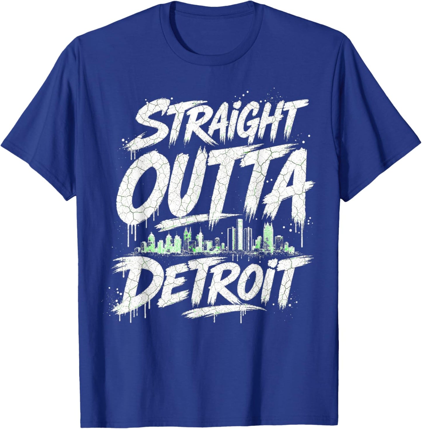 Straight Outta Detroit T-Shirt - T-Shirt | Royal