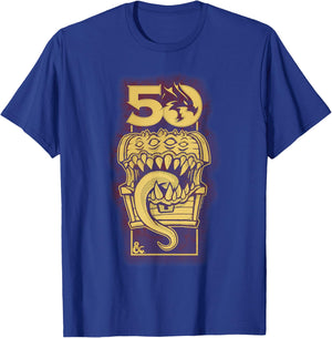 Dungeons & Dragons Dyed 50th Mimic T-Shirt - T-Shirt | Royal
