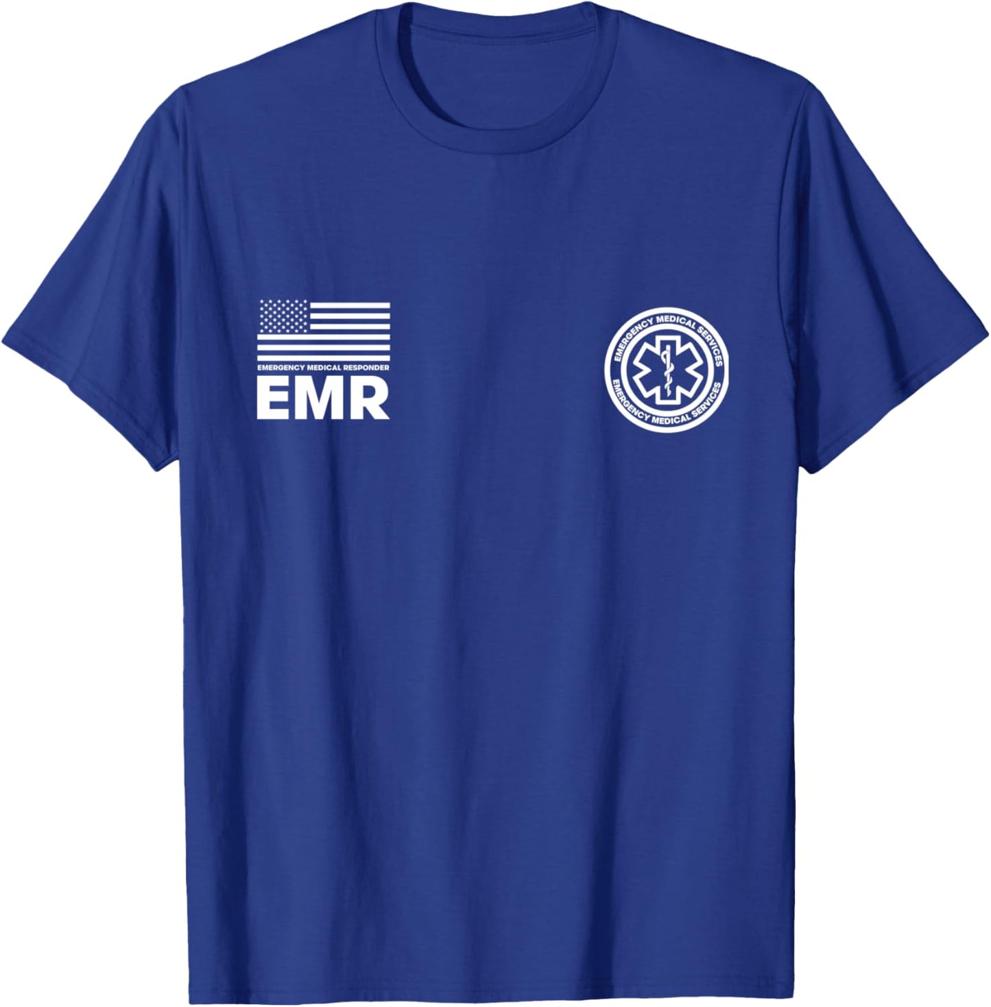 Emergency Medical Services (EMS) EMR (FRONT PRINT ONLY) T-Shirt - T-Shirt | Royal