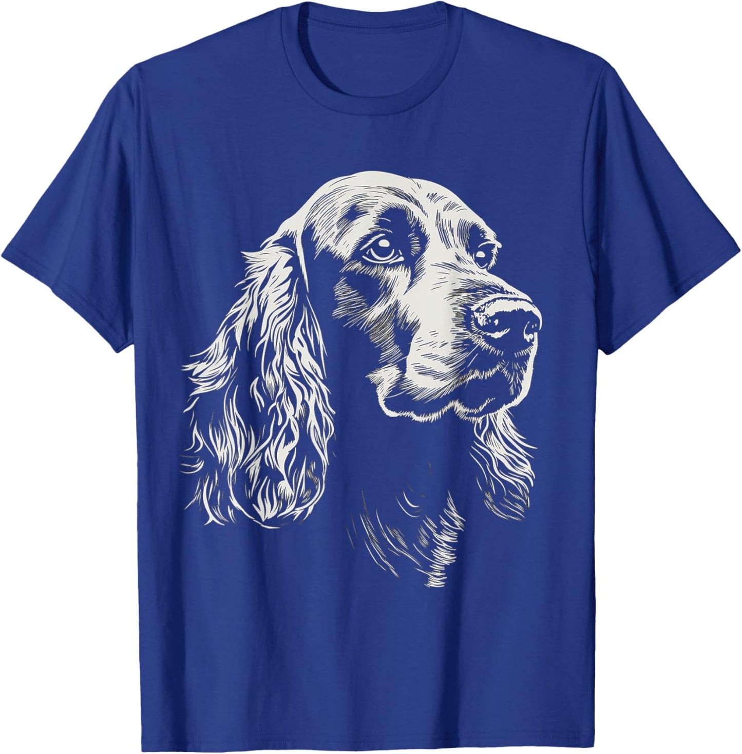 Cocker Spaniel Graphic Pet Art Dog Cocker Spaniel T-Shirt - T-Shirt | Royal
