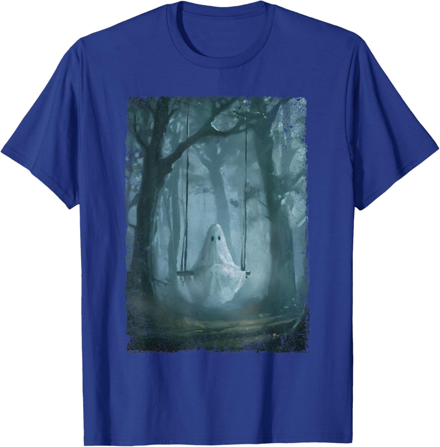 Ghost On The Swing Spooky Gothic Academia Halloween Goth T-Shirt - T-Shirt | Royal