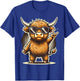 Highland Cow Rock and Roll T-Shirt - T-Shirt | Royal