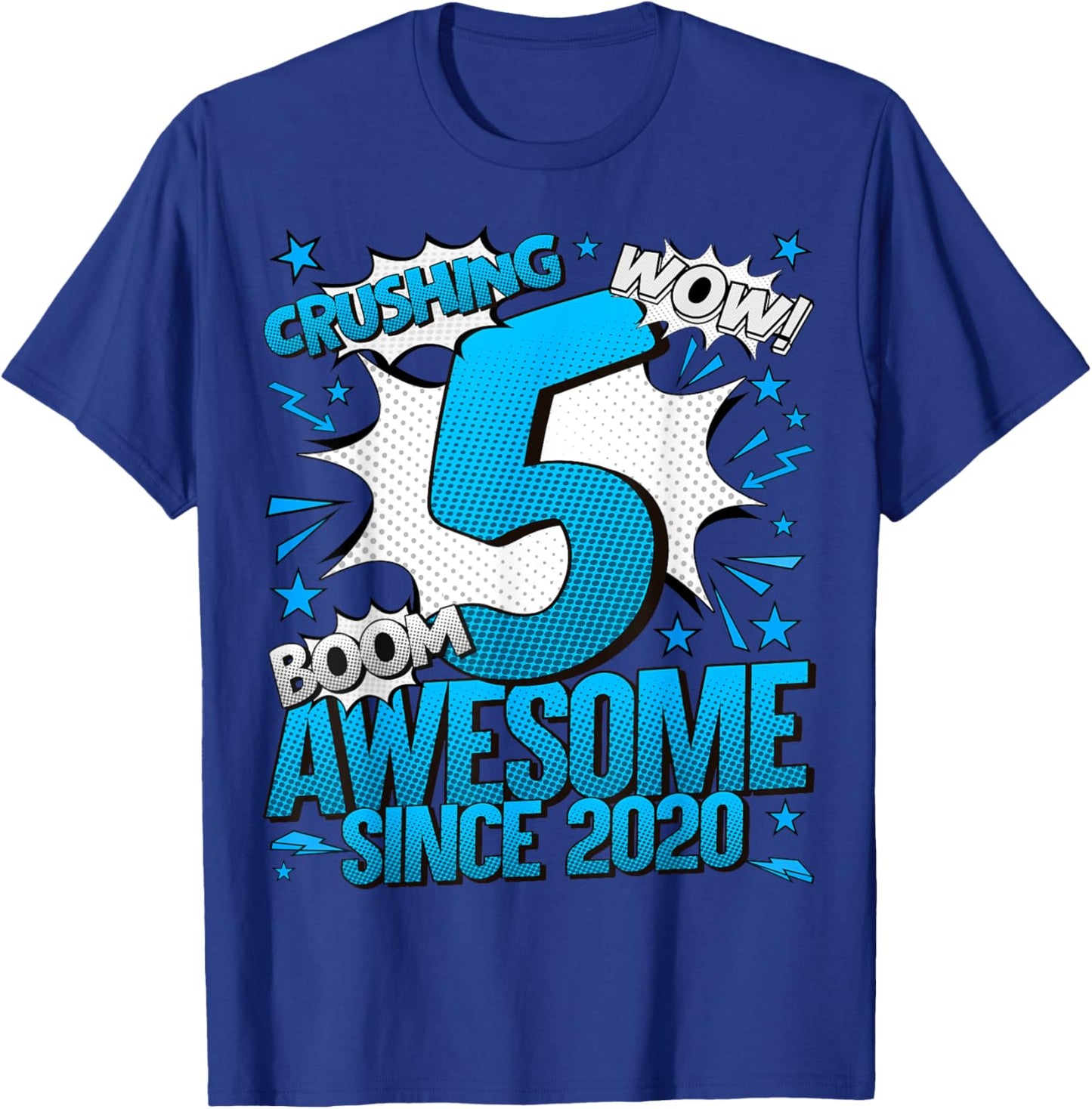 5 Year Old Gifts For Boys 5th Birthday Boy 5 Year Old Boy T-Shirt - T-Shirt | Royal