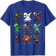 Dabbing Halloween Zombie Skeleton Pumpkin Scarecrow Ghost T-Shirt - T-Shirt | Royal
