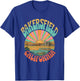 Vintage Bakersfield California Sunset Skyline Cityscape T-Shirt - T-Shirt | Royal