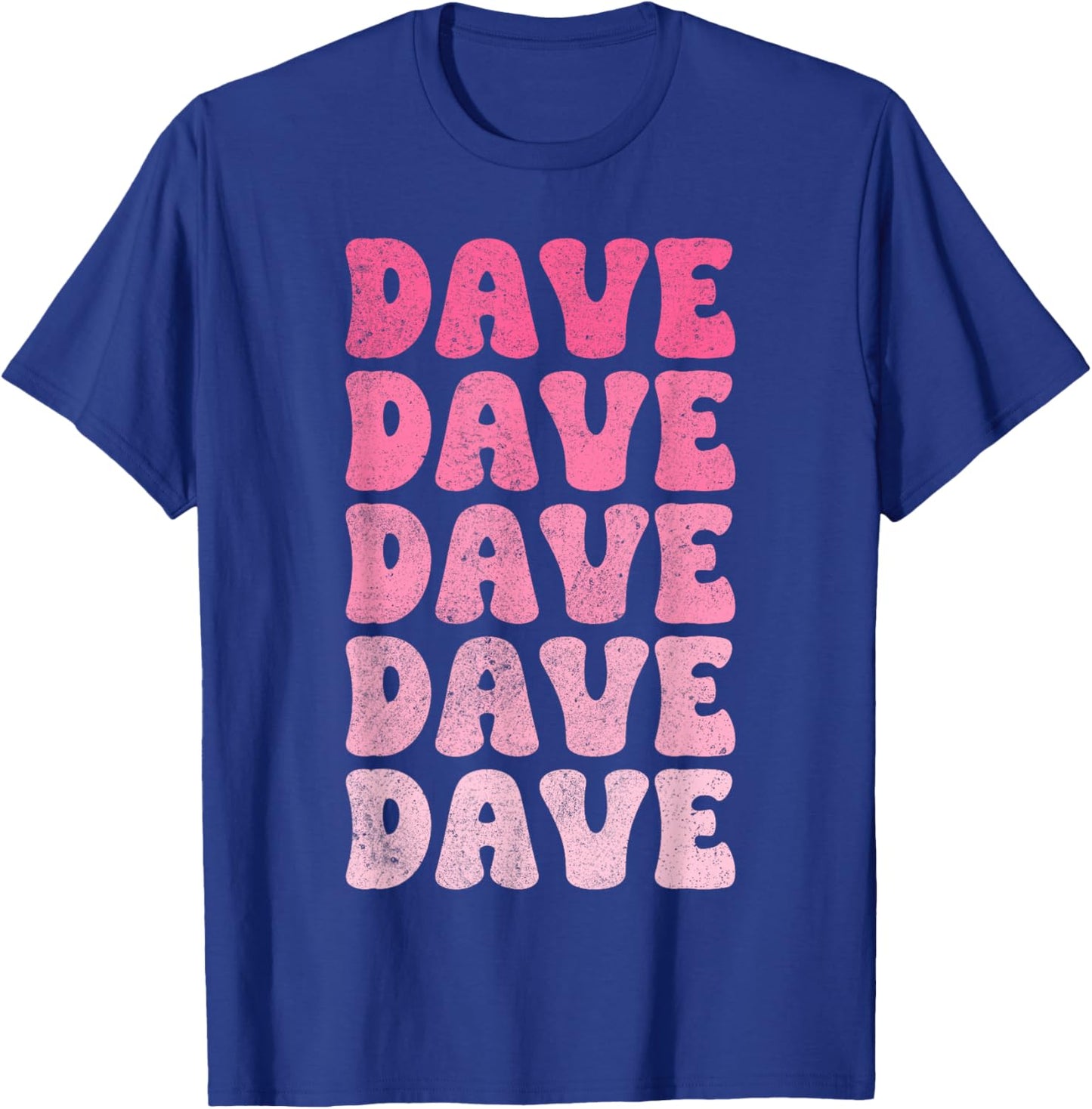 Dave Vintage Retro T-Shirt - T-Shirt | Royal
