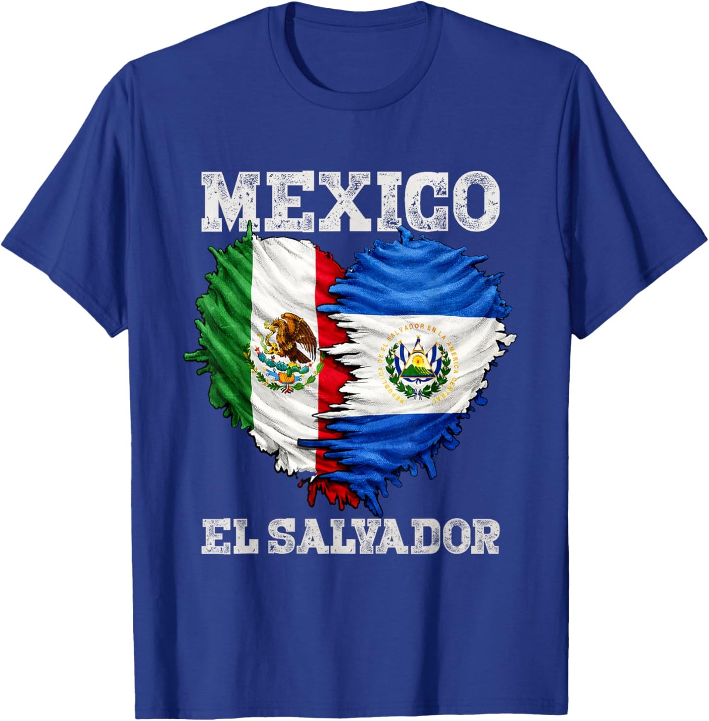 Mexico El Salvador T-Shirt - T-Shirt | Royal
