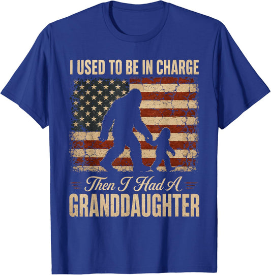 I Used to Be in Charge Then I Had A Granddaughter Men Women T-Shirt - T-Shirt | Royal
